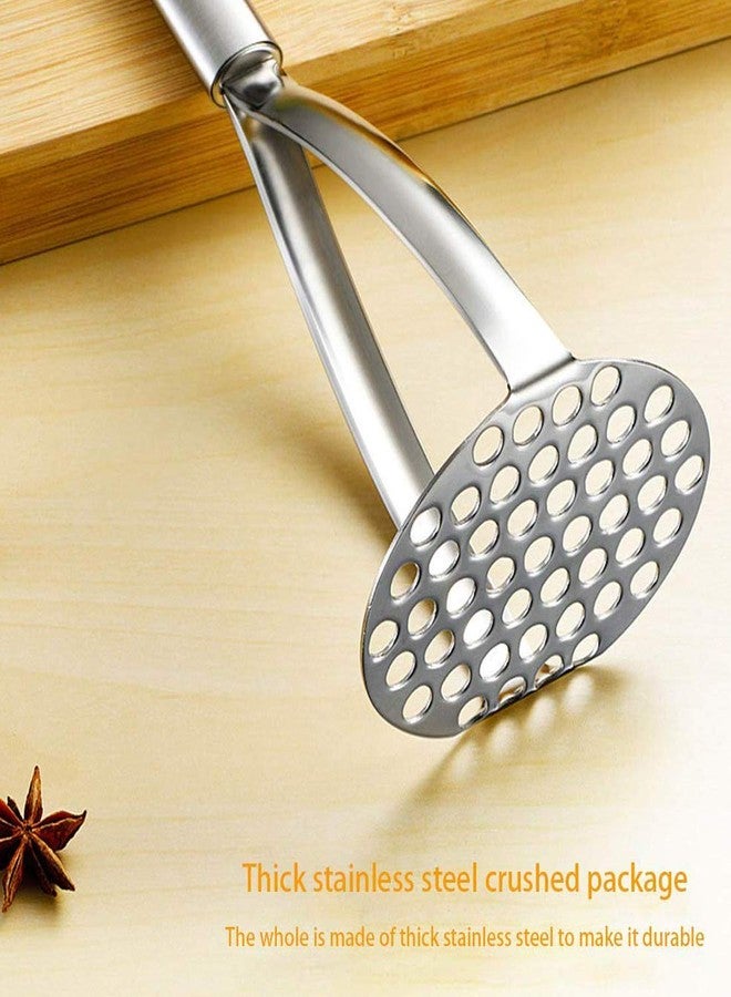 Oc9 Stainless Steel Potato Masher/Pav bhaji Masher/Vegetable Masher Silver Kitchen Tool Set - Image 3